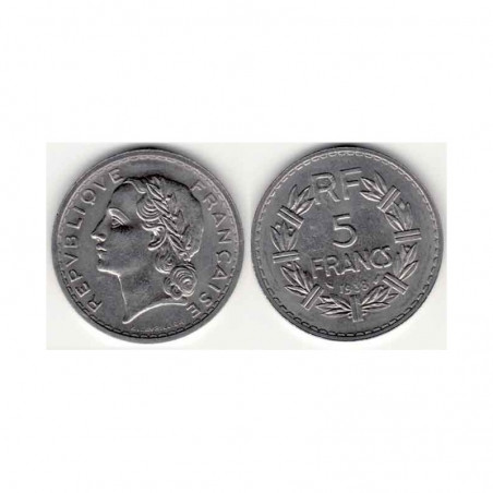 5 Francs Lavrillier 1938 nikel ( 002 )
