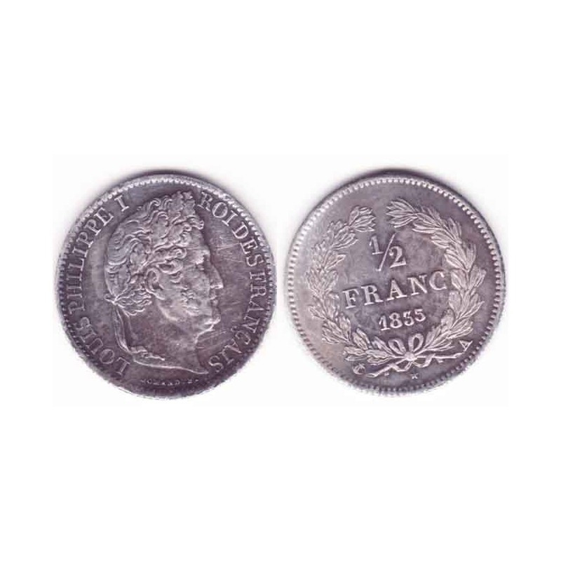 1/2 franc Louis Philippe 1835 A Argent ( 001 )
