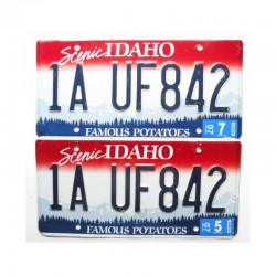 paire de Plaque d Immatriculation USA - Idaho ( 067 )