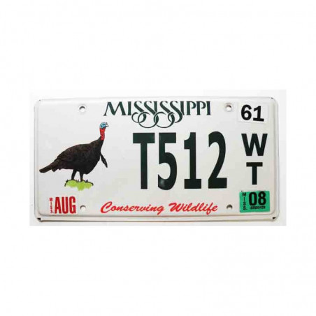 Plaque d Immatriculation USA - Mississippi ( 489 )