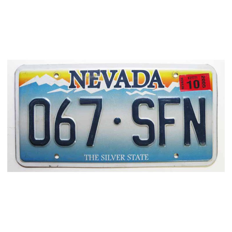 Plaque d Immatriculation USA - Nevada ( 705 )