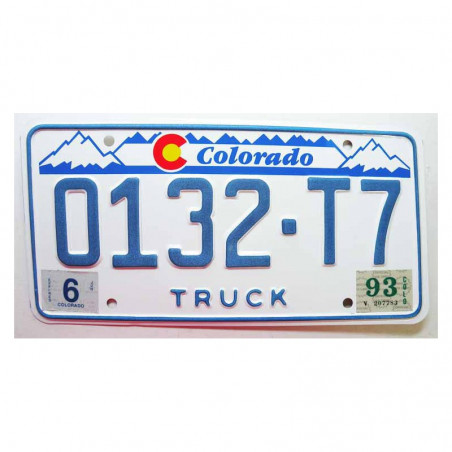 Plaque d Immatriculation USA - Colorado ( 646 )