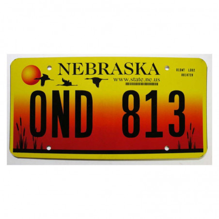 Plaque d Immatriculation USA - Nebraska ( 517 )