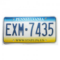 Plaque d Immatriculation USA - Pennsylvania ( 321 )