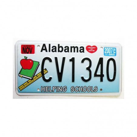 Plaque d Immatriculation USA - Alabama ( 629 )