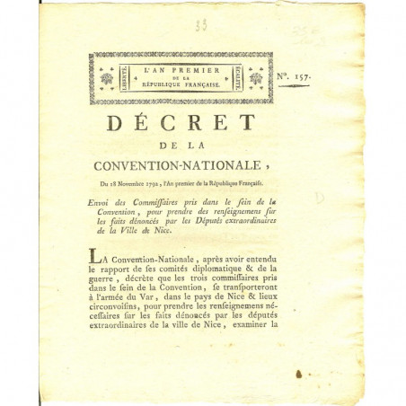 Decret Revolutionaire 1792 ( 047 )