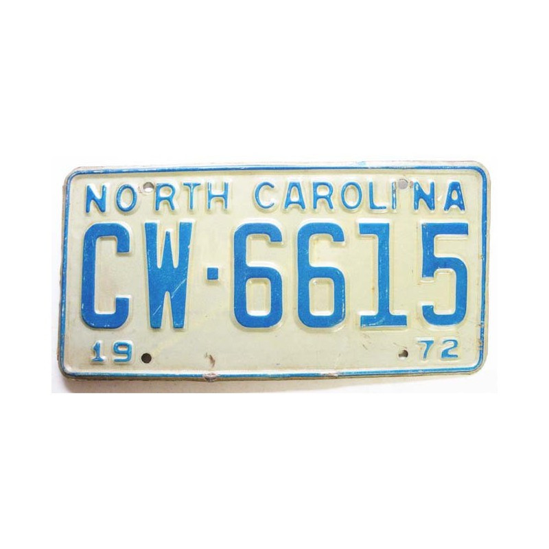 Plaque d Immatriculation USA - North Carolina ( 898 )