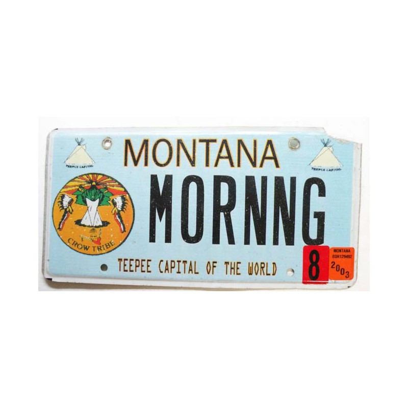 Plaque d Immatriculation USA - Montana ( 912 )