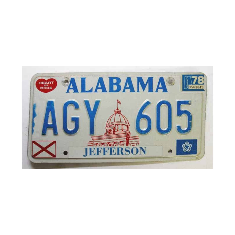 Plaque d Immatriculation USA - Alabama ( 566 )