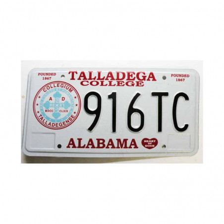 Plaque d Immatriculation USA - Alabama ( 1011 )