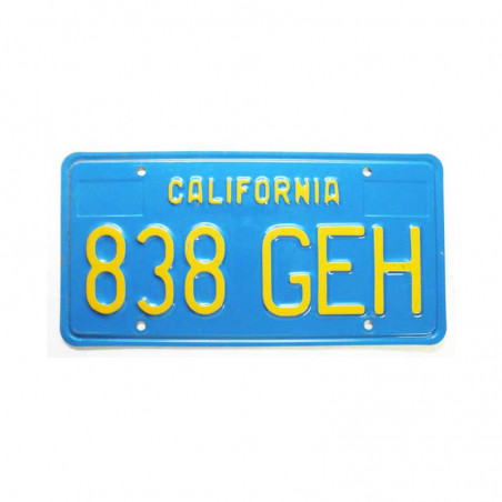 Plaque d Immatriculation USA - California ( 756 )
