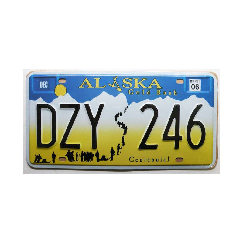 Plaque d Immatriculation USA - Alaska ( Rep - 018)