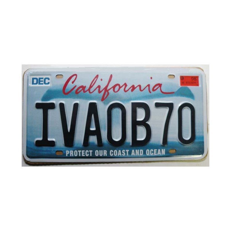 Plaque d Immatriculation USA - California  ( Rep - 081)