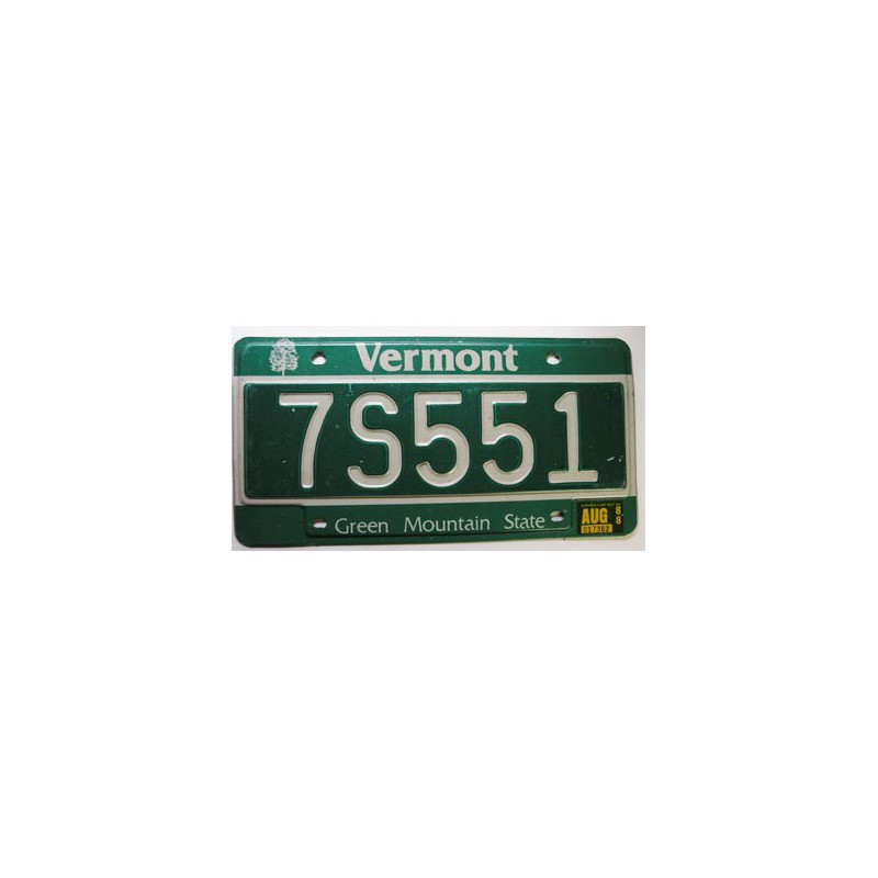 Plaque d Immatriculation USA - Vermont ( 377 )