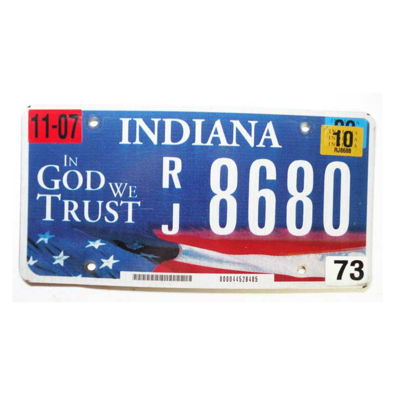 Plaque d Immatriculation USA - Indiana ( 431 )