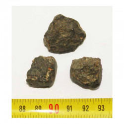 lot de 3 Meteorites NWA 869 ( 31.60 grammes - 025 )