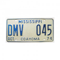 Plaque d Immatriculation USA - Mississippi ( 1053)