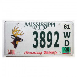 Plaque d Immatriculation USA - Mississippi ( 1061 )