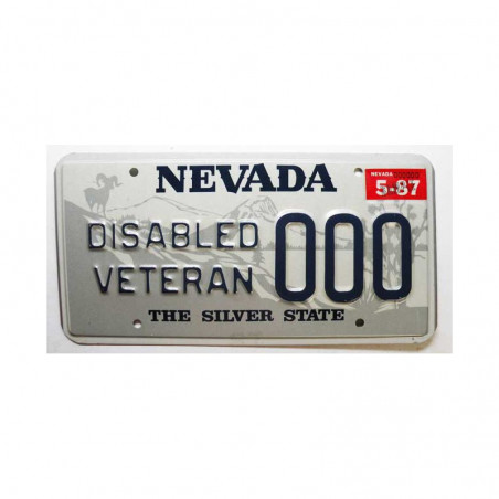 Plaque d Immatriculation USA - Nevada ( 061 )