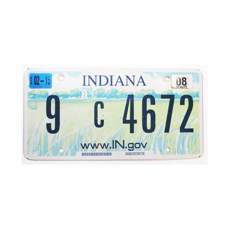 Plaque d Immatriculation USA - Indiana ( 1076 )