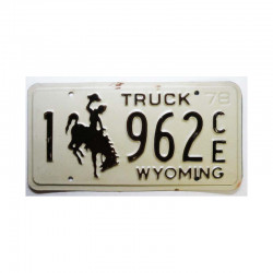 Plaque d Immatriculation USA - Wyoming ( 1073)