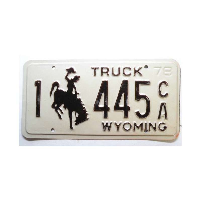 Plaque d Immatriculation USA - Wyoming ( 1072)
