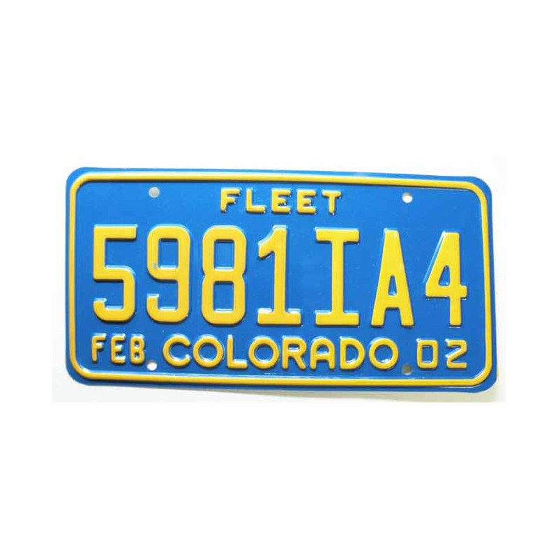 Plaque d Immatriculation USA - Colorado ( 1136 )