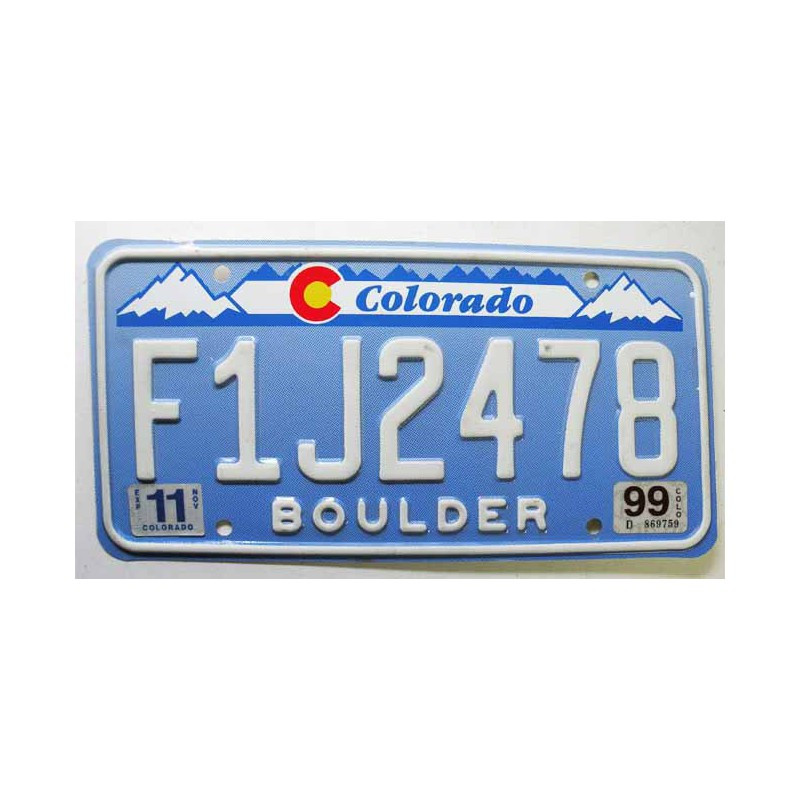 Plaque d Immatriculation USA - Colorado ( 1135 )