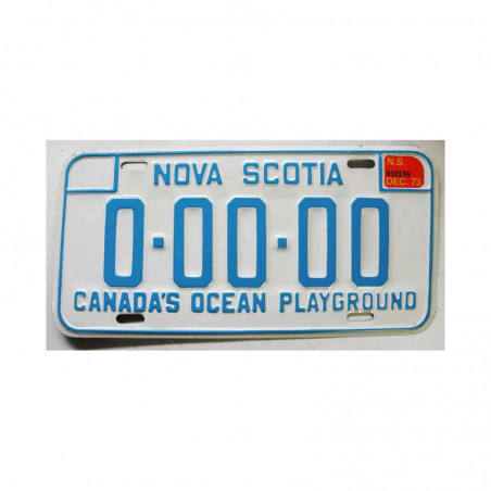 Plaque d Immatriculation Canada Nova Scotia ( 1123 )