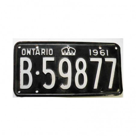 Plaque d Immatriculation Canada Ontario ( 1122 )