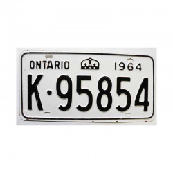 Plaque d Immatriculation Canada Ontario ( 1120 )
