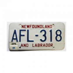 Plaque d Immatriculation Canada Newfoundland and Labrador  ( 146 )