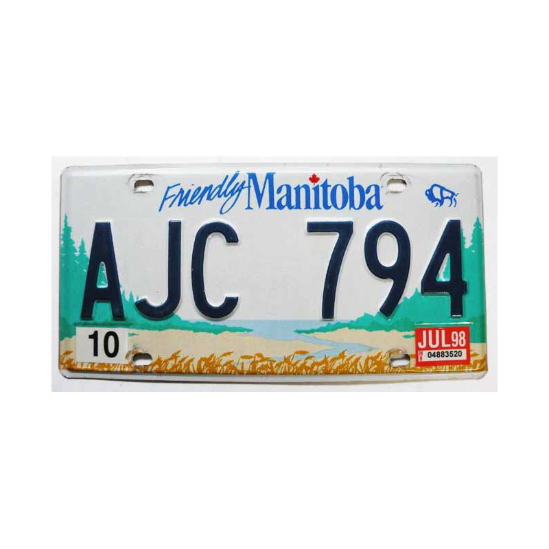 Plaque d Immatriculation Manitoba ( 1111 )