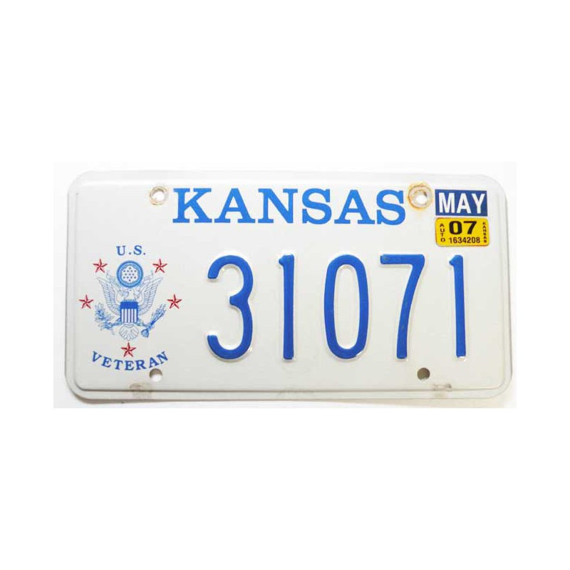 Plaque d Immatriculation USA - Kansas (1102 )