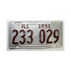 Plaque d Immatriculation USA - Illinois ( 1105 )