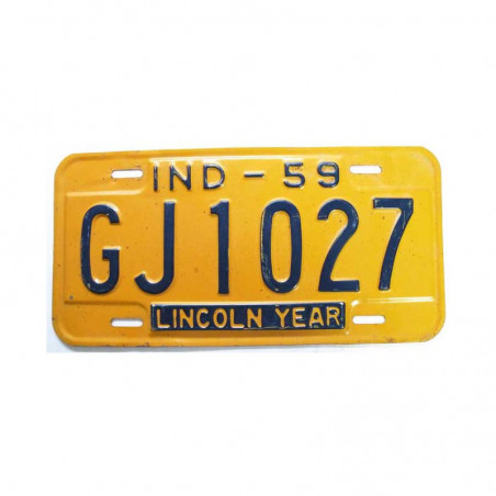 Plaque d Immatriculation USA - Indiana ( 1087)