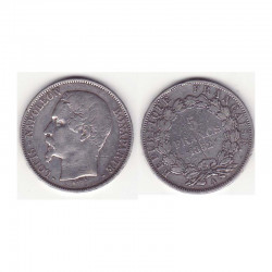 5 francs Louis Napoleon 1852 A argent ( 003 )