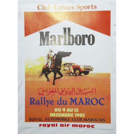 Affiche officile du Rallye du Maroc 1985 ( 61 )