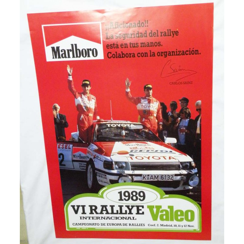 Affiche officile du rallye de Madrid 1989 ( 59 )