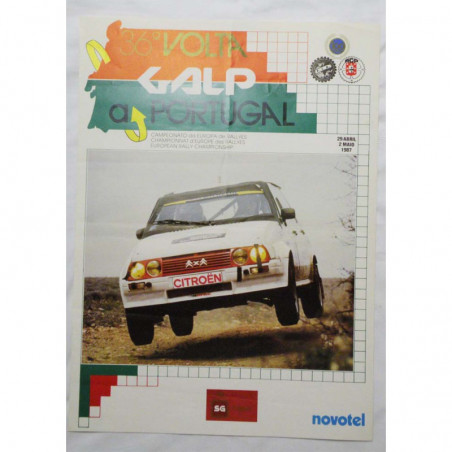 Affiche officile du Rallye du Portugal 1987 ( 60 )