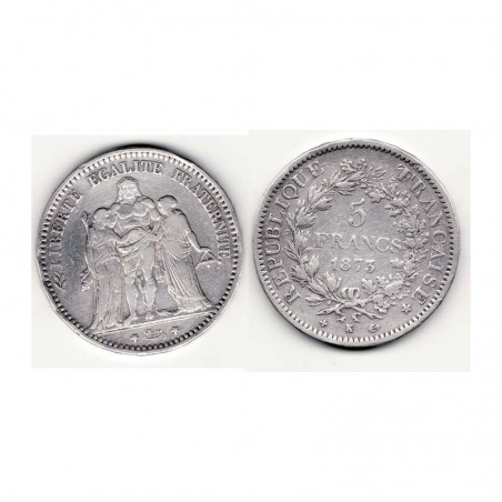 5 francs Hercule 1873 K argent ( 003 )