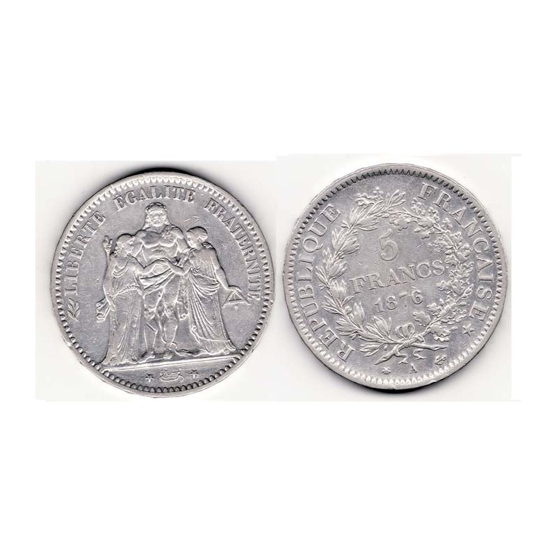 5 francs Hercule 1876 A argent ( 003 )