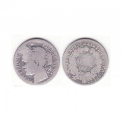 1 piece de 1 franc Ceres Argent 1850 A ( 001 )