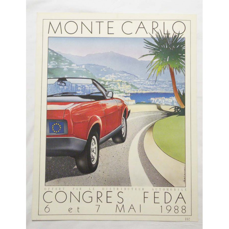 Affiche officile du Congres Feda Monaco 1988 ( 54 )