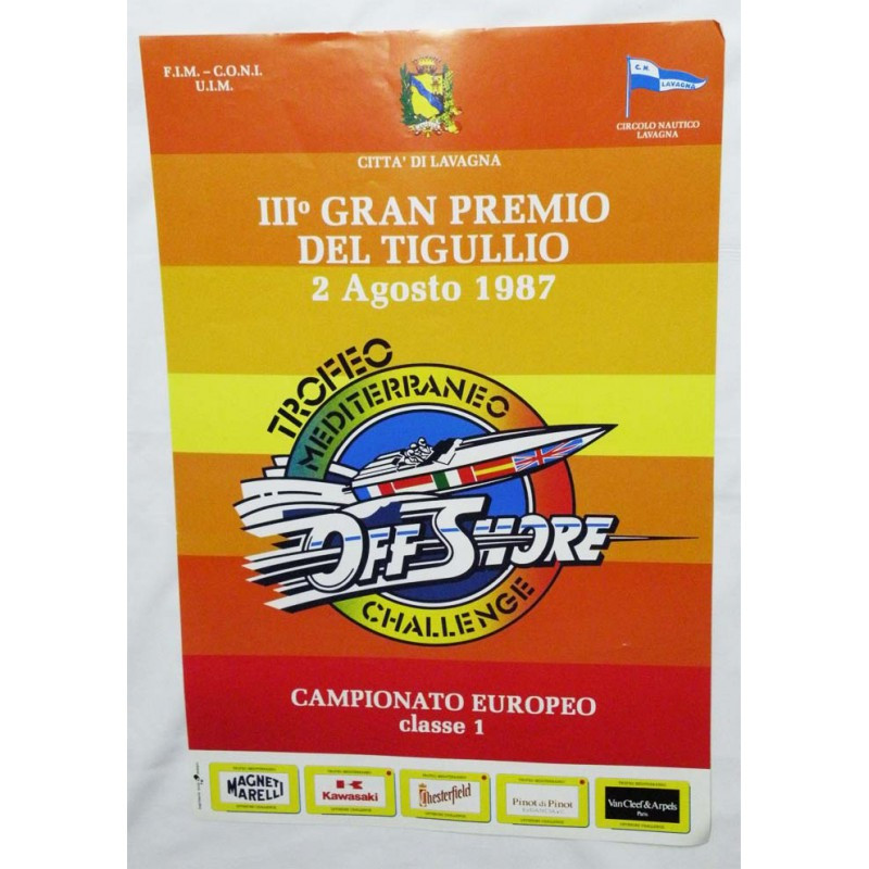 Affiche officielle Gran Premio del Tigullio 1987 ( 47 )