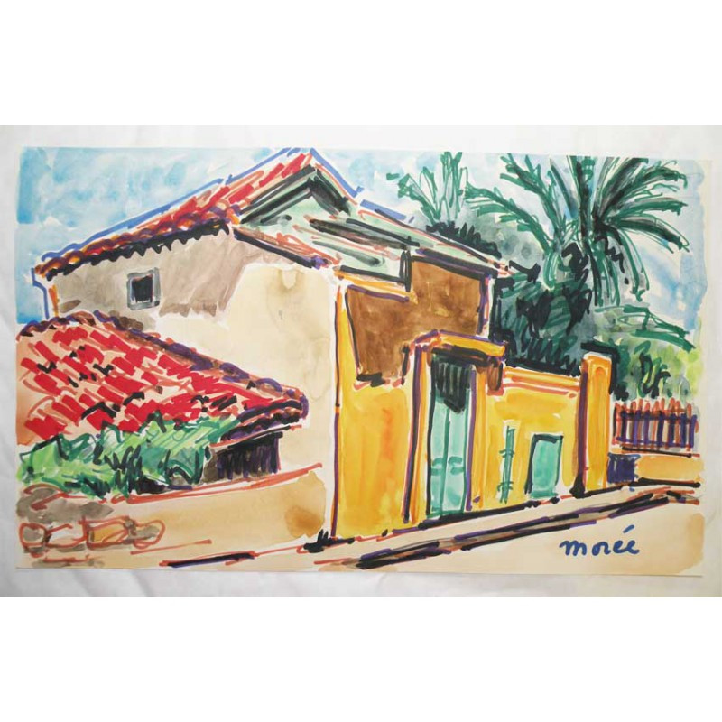 Aquarelle originale de Morée Crivez ( 21 ) Aquarelle originale de Morée Crivez ( 21 )