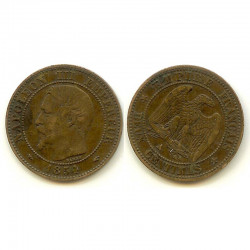 2 cents Napoleon 3 1854 A