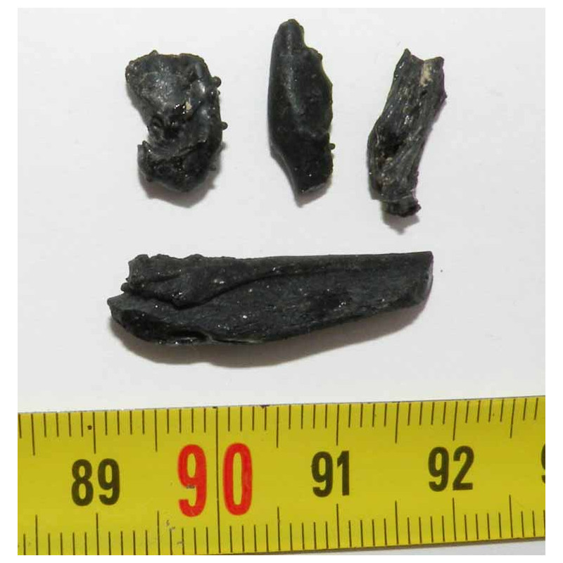 lot d Irghizite noire  ( météorite -Tectite - 2.00 grs - 029 )