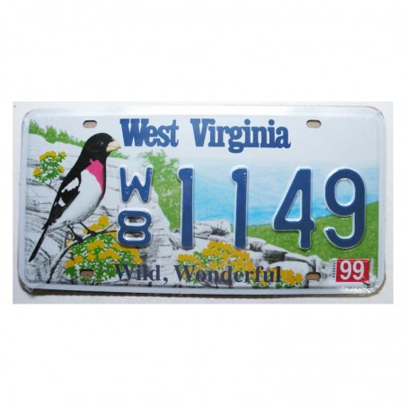 Plaque d Immatriculation USA - West Virginia ( Rep - 089 )