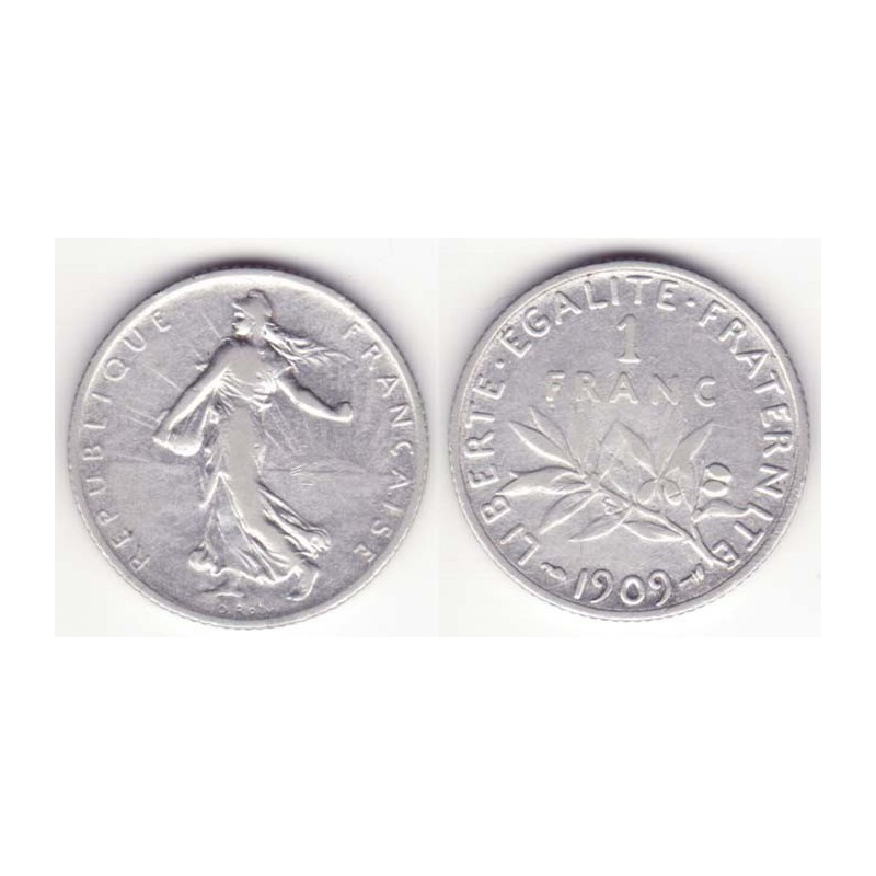 1 franc semeuse 1909 argent ( 001 )
